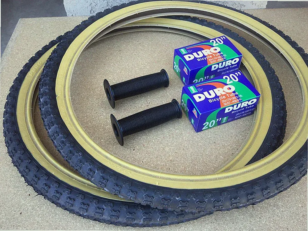 20" BMX Bicycle COMP3 BLACK Gumwall MX3 Tires & Tubes 20X2.125 *FREE GRIPS