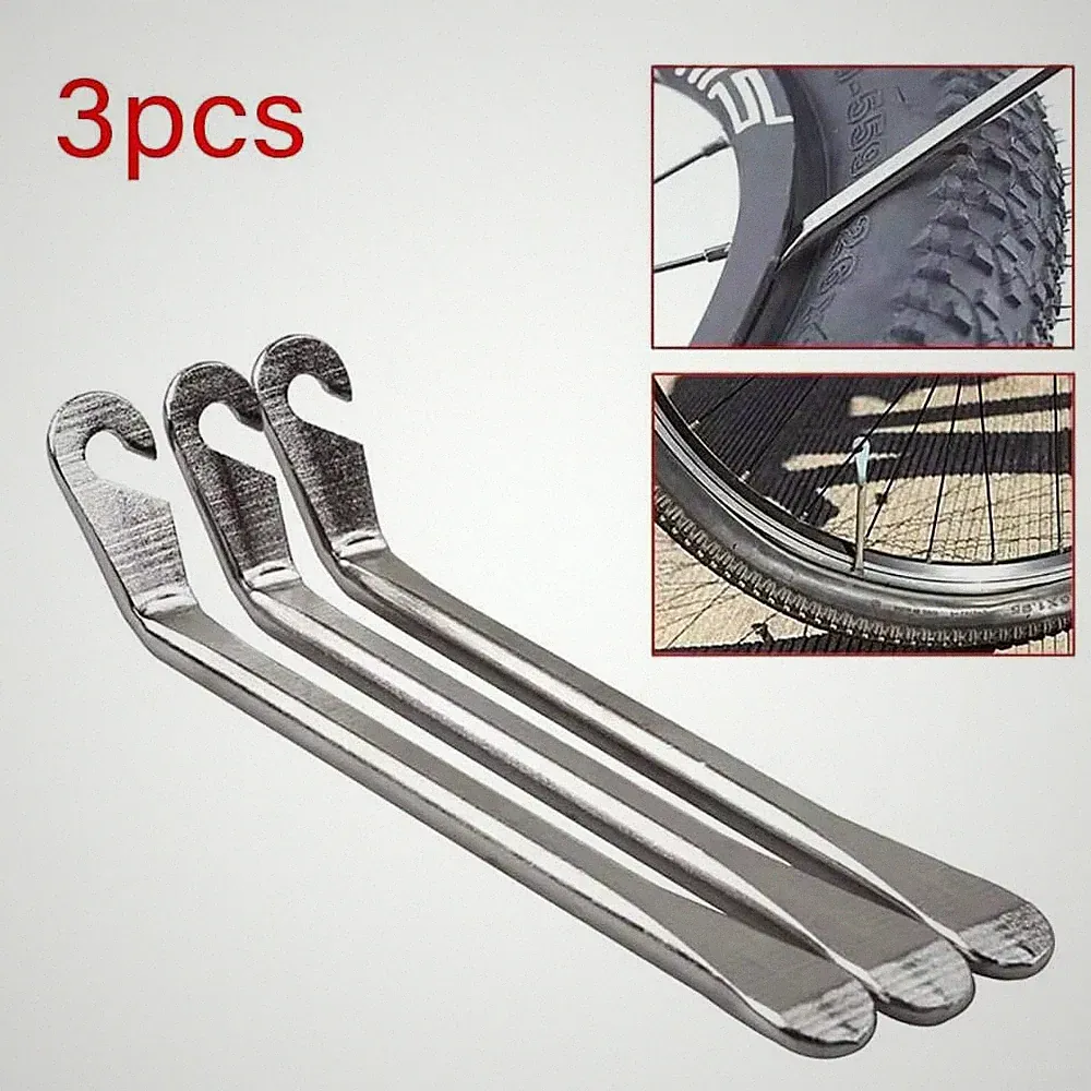 3Pcs Bicycle Tire Lever Premium Hardened Stainless Steel Levers to Repair Bike
