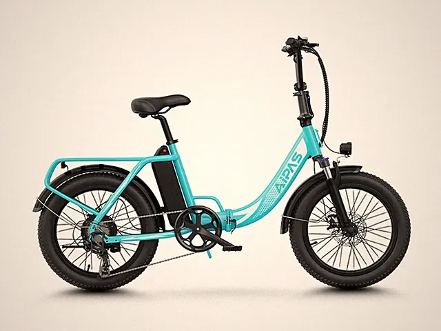 AIPAS A4 Plus 20x3 Fat Tire Electric Bike 1000W Peak Folding Ebike for Adults