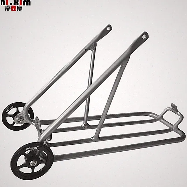 Bicycle Rear Shelf Rear Rack With Easywheels for Brompton 3SIXTY Folding Bikes
