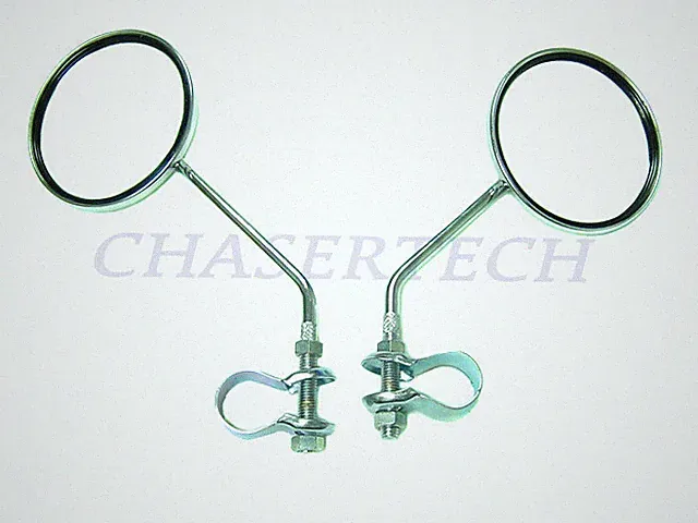 City Touring Comfort Vintage Classic Bicycle Bike 3" Round Mirror Chrome 1 Pair