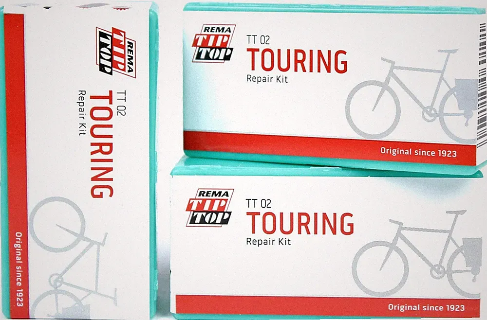 Rema Tip Top TT02 Touring Bicycle Tube Repair Patch Kits #22 (3 Pack)
