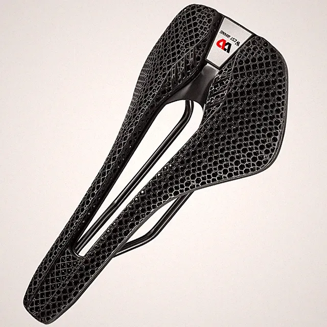 WEST BIKING 3D Printed Bicycle Saddle Liquid Resins Steel Rails Road Bike Saddle